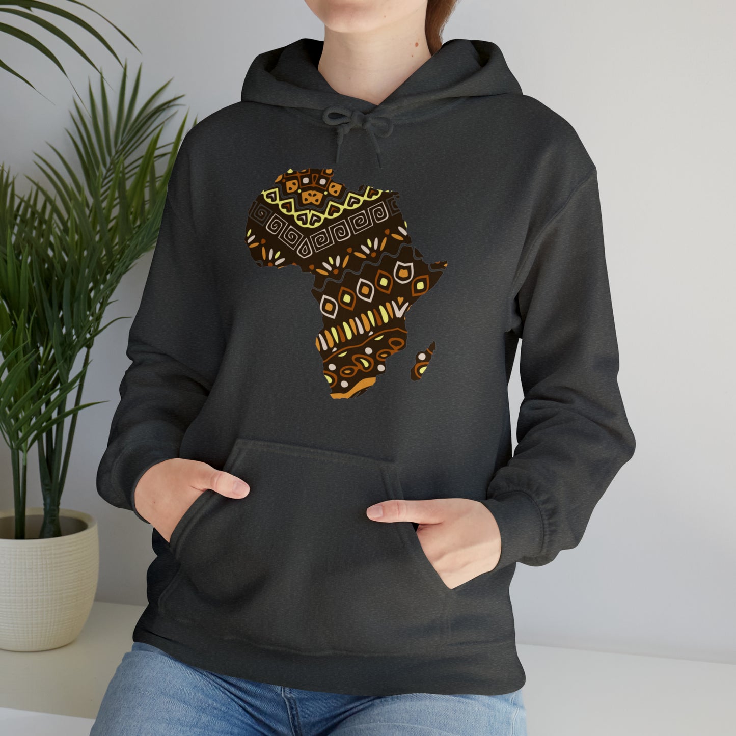 Sahara African Print Map Unisex Hoodie Sweatshirt