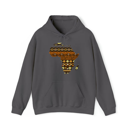 Sahara African Print Map Unisex Hoodie Sweatshirt