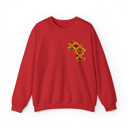 Sahara African Print Map Crest Unisex Sweatshirt
