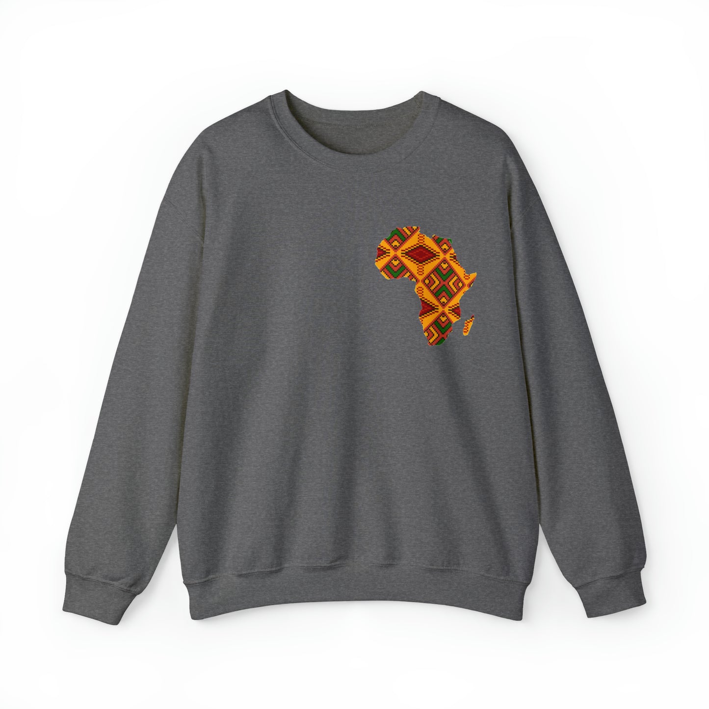 Sahara African Print Map Crest Unisex Sweatshirt