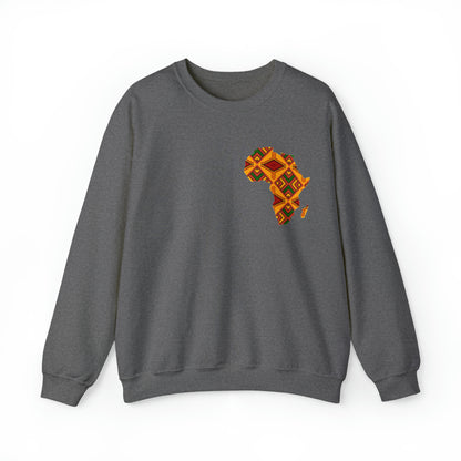 Sahara African Print Map Crest Unisex Sweatshirt