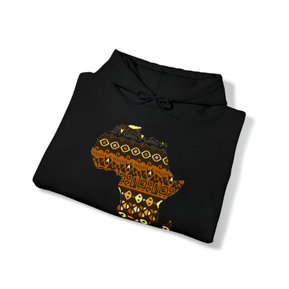 Sahara African Print Map Unisex Hoodie Sweatshirt