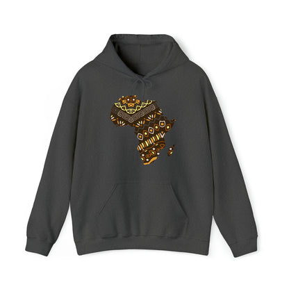 Sahara African Print Map Unisex Hoodie Sweatshirt