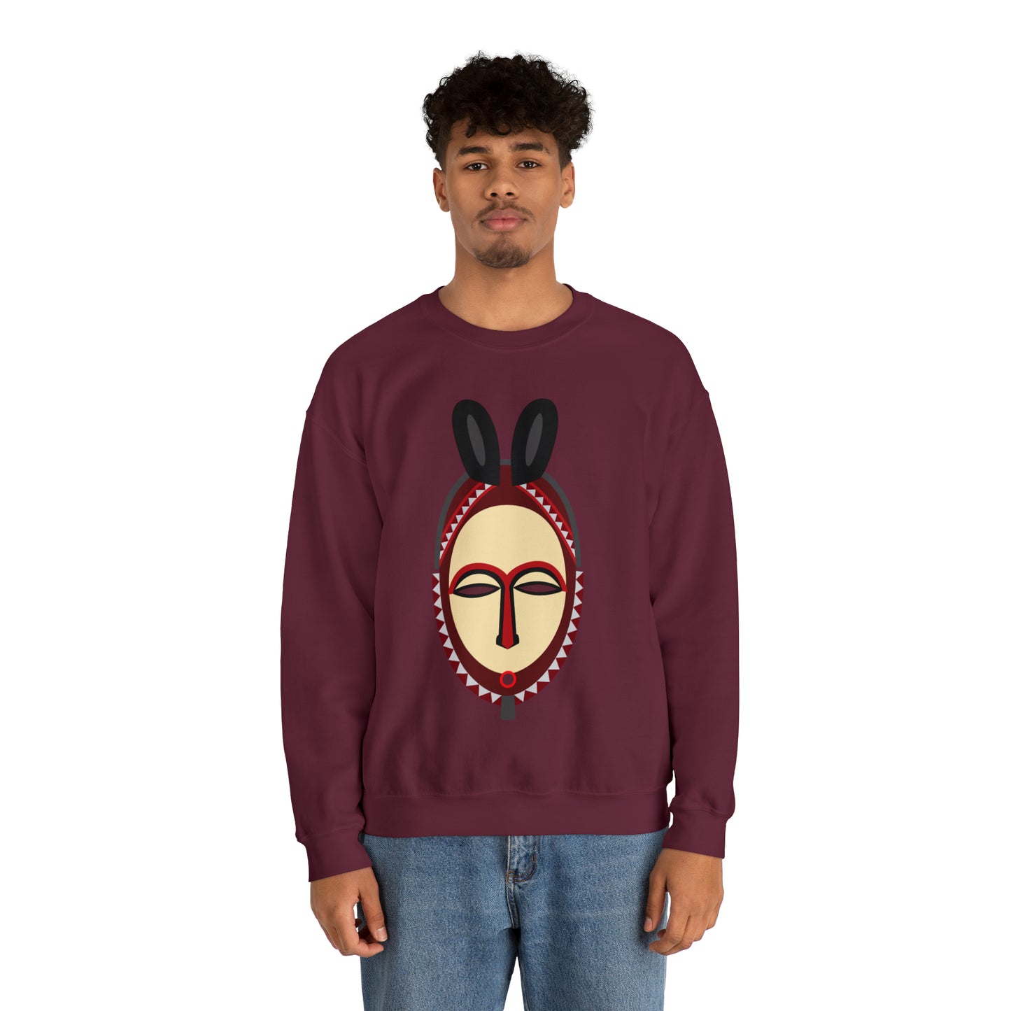 Kinshasa Mask Unisex Sweatshirt