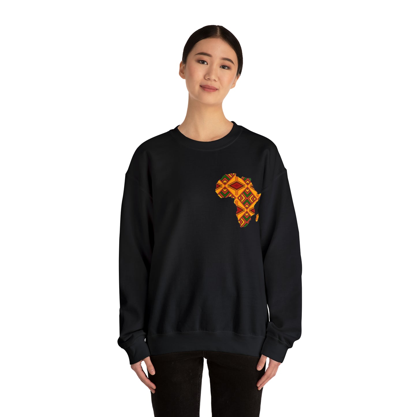 Sahara African Print Map Crest Unisex Sweatshirt