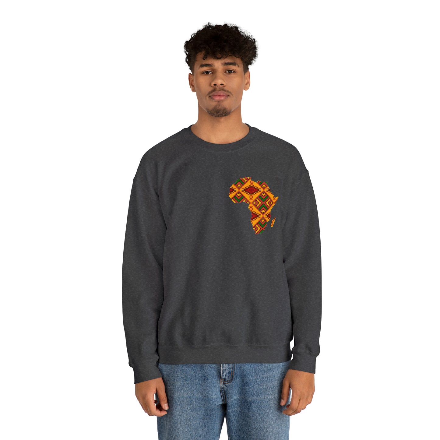 Sahara African Print Map Crest Unisex Sweatshirt