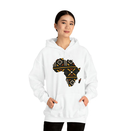 African Print Map Unisex Hoodie Sweatshirt