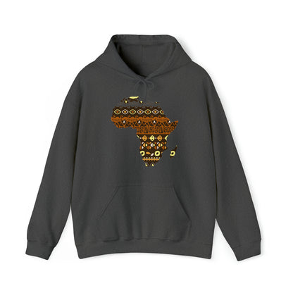 Sahara African Print Map Unisex Hoodie Sweatshirt
