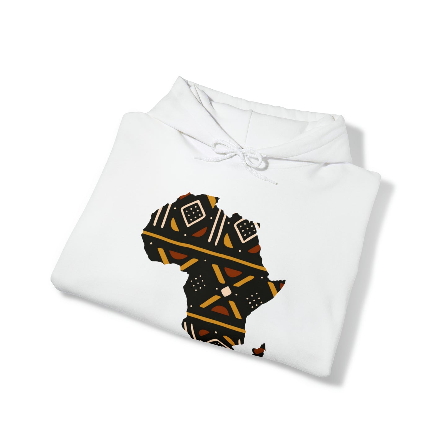 African Print Map Unisex Hoodie Sweatshirt