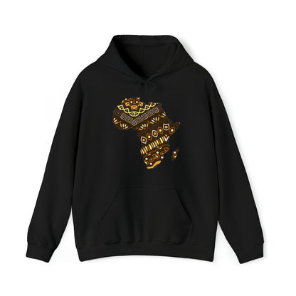 Sahara African Print Map Unisex Hoodie Sweatshirt