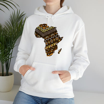 Sahara African Print Map Unisex Hoodie Sweatshirt