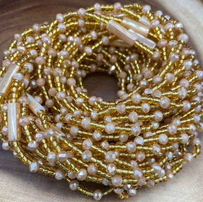 Champagne Glory Thick Waist Beads