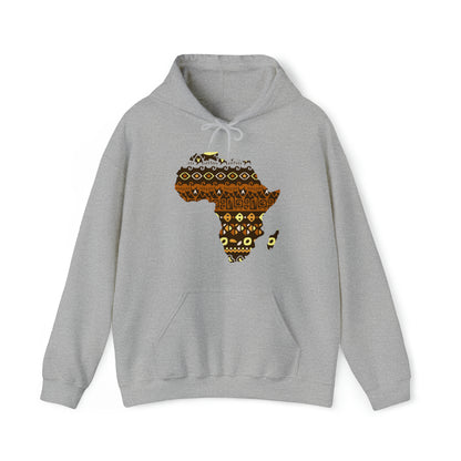 Sahara African Print Map Unisex Hoodie Sweatshirt