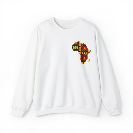 Sahara African Print Map Crest Unisex Sweatshirt