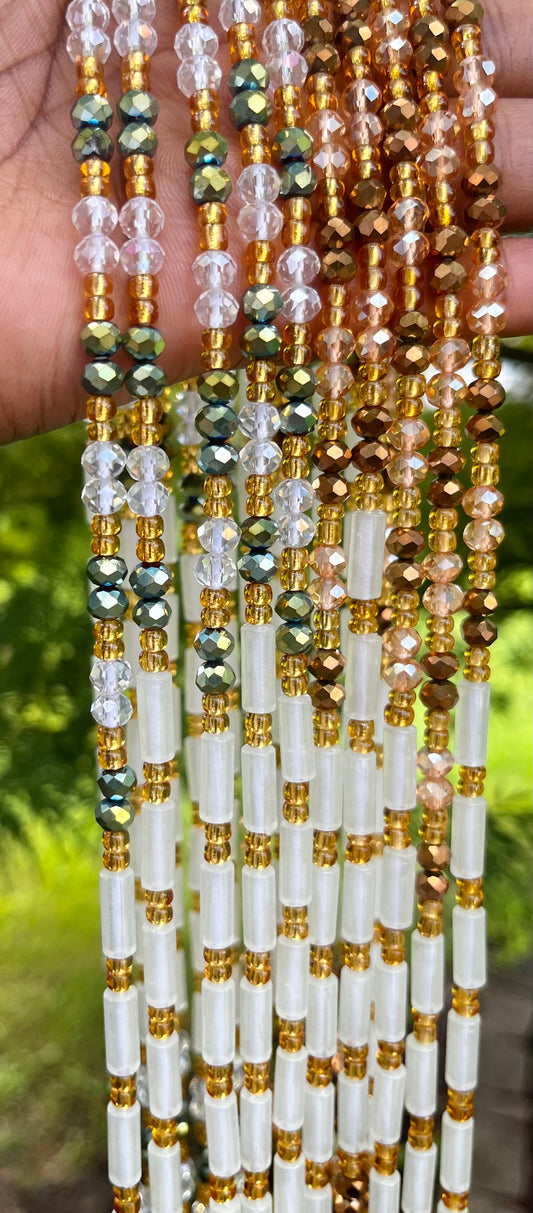 Ever Green Glow In The Dark Thick Tie On Waist Beads