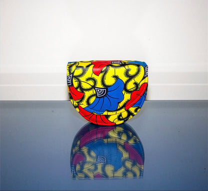 Kaki Sapphire African Print Bag