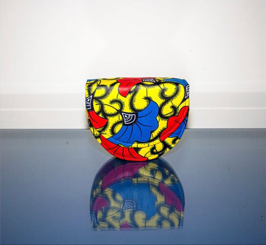 Kaki Sapphire African Print Bag