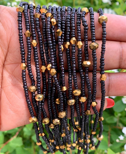 Gleaming Onyx Anklet