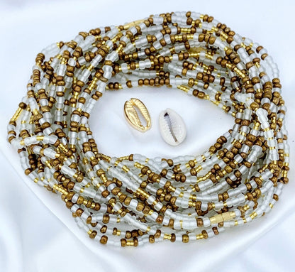 Bronzed Ochre Tie On Waist Beads