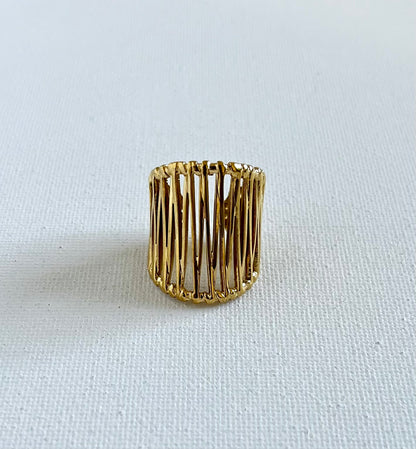 Dami Gold Cuff Ring