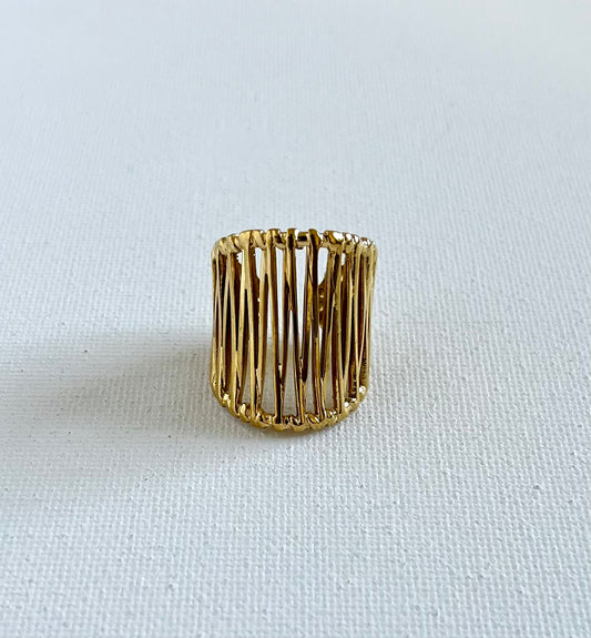 Dami Gold Cuff Ring