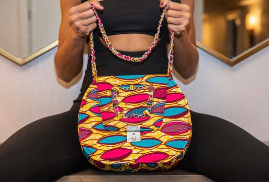 Anakar African Print Oversized Crossbody Bag