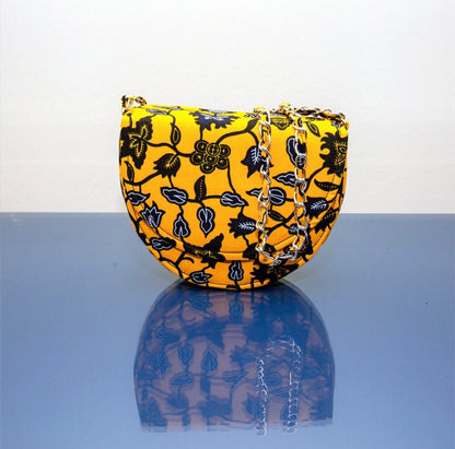 Kaki Tuscany African Print Bag