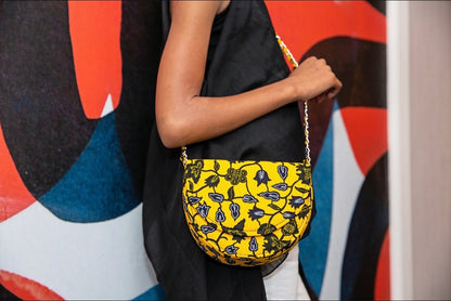 Kaki Tuscany African Print Bag