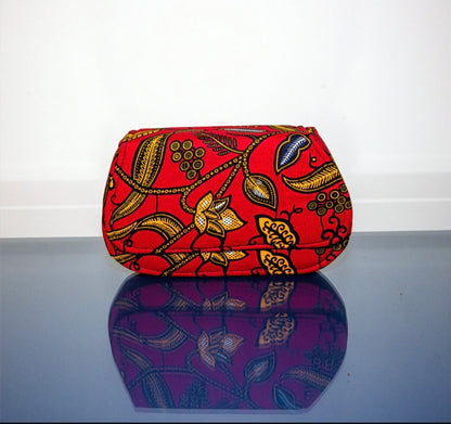 Nasara Crimson African Print Bag