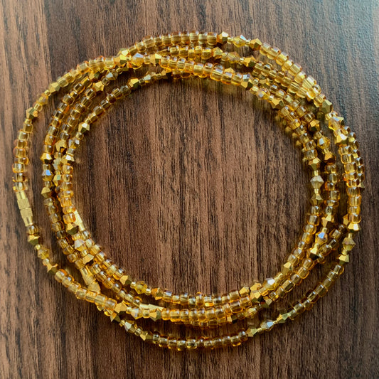 Golden Crystal Anklet