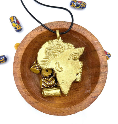 Motherland African Brass Pendant