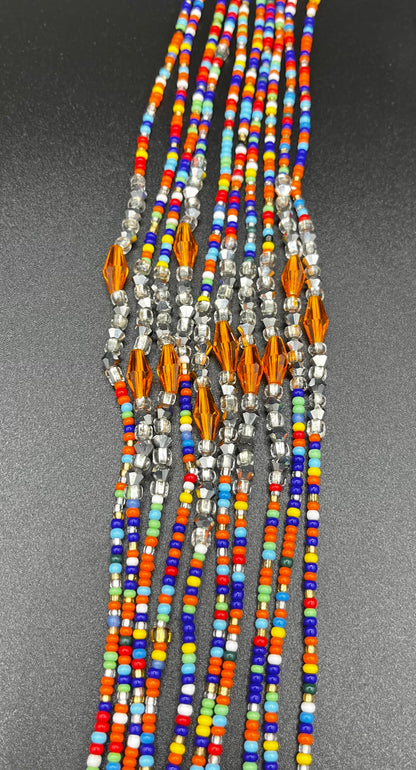 Iris Tie On Waist Beads