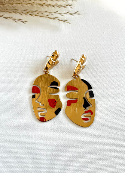 Zonbi  Abstract Earrings