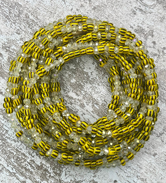 Sunset Crystal Clasp Waist Beads