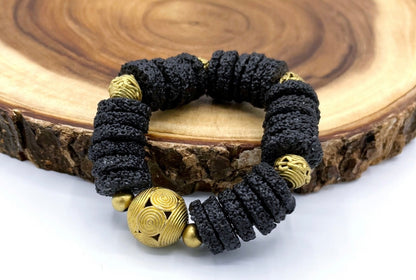 Duase Brass Glass Beads Bracelet
