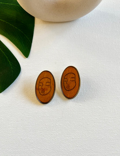 Yesi Wooden Earrings