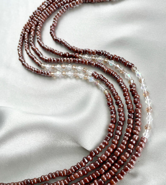Umber Tie On Waist Beads