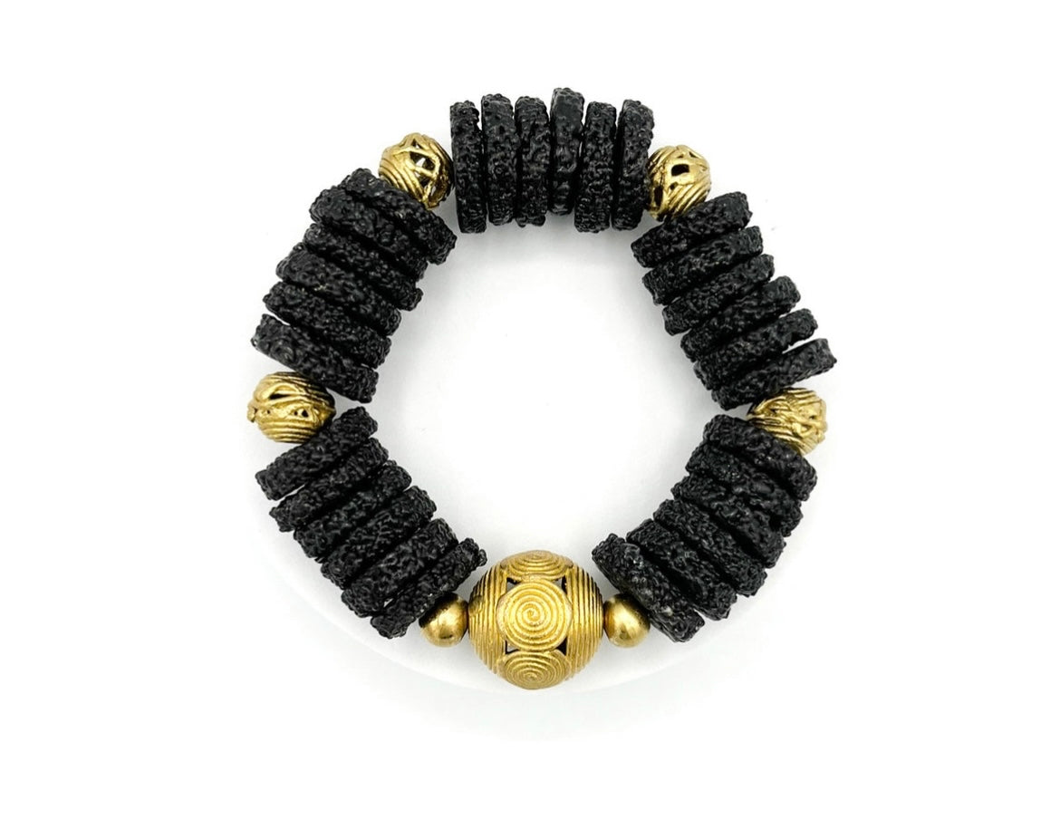 Duase Brass Glass Beads Bracelet