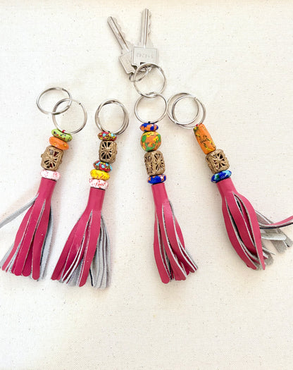 Recycled Ashanti Krobo Brass Beads Keyring