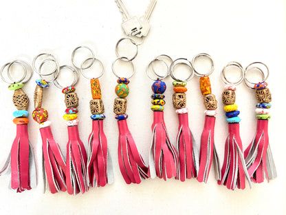 Recycled Ashanti Krobo Brass Beads Keyring