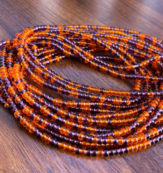 Russet Tie On Waist Beads