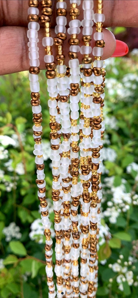 Bronzed Ochre Tie On Waist Beads