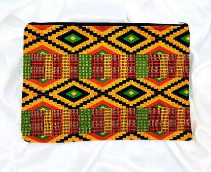 Kente African Print Clutch Bag