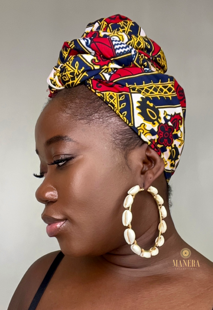 Tumi Cowrie Hoop Earrings