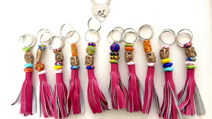 Recycled Ashanti Krobo Brass Beads Keyring