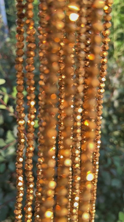 Gilt Sparkle Lux Tie On Waist Beads