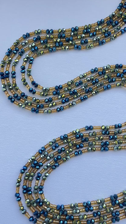 Charming Emerald Thick Tie On Waist Beads